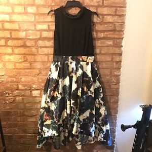 SLNY A-Line Hi-Lo Dress